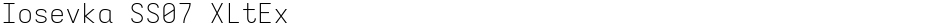 Iosevka SS07 XLtExDemo