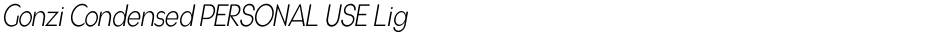 Gonzi Condensed PERSONAL USE LightDemo