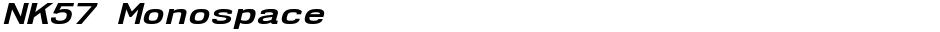 NK57 MonospaceDemo