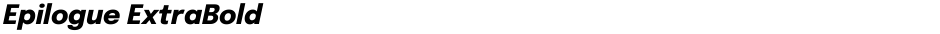 Epilogue ExtraBoldDemo