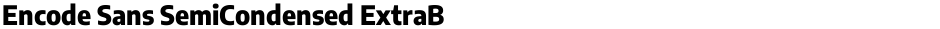 Encode Sans SemiCondensed ExtraBoldDemo