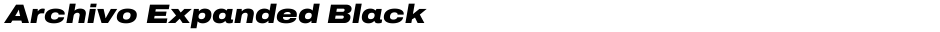 Archivo Expanded BlackDemo