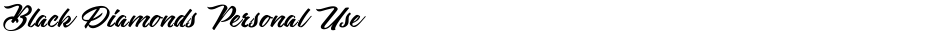 Black Diamonds Personal UseDemo