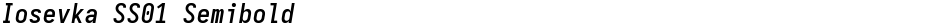 Iosevka SS01 SemiboldDemo