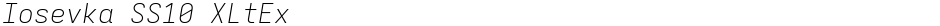 Iosevka SS10 XLtExDemo