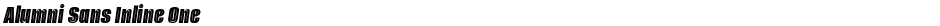 Alumni Sans Inline OneDemo