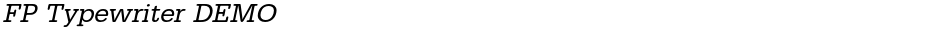 FP Typewriter DEMODemo