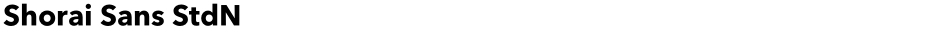 Shorai Sans StdNDemo