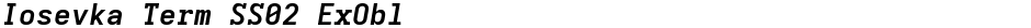 Iosevka Term SS02 ExOblDemo