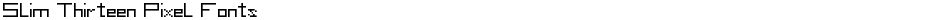 Slim Thirteen Pixel FontsDemo