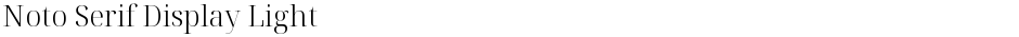 Noto Serif Display LightDemo