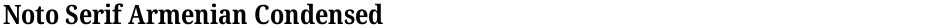 Noto Serif Armenian CondensedDemo