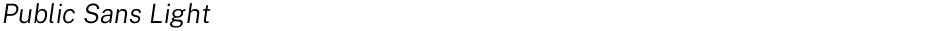 Public Sans LightDemo