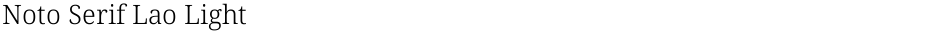 Noto Serif Lao LightDemo
