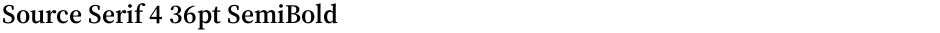 Source Serif 4 36pt SemiBoldDemo