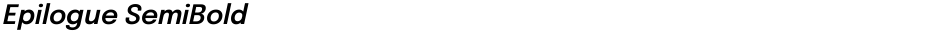 Epilogue SemiBoldDemo