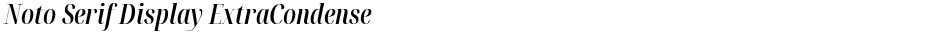 Noto Serif Display ExtraCondensed SemiBoldDemo