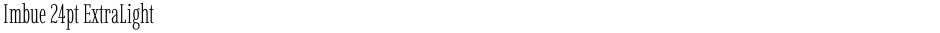 Imbue 24pt ExtraLightDemo