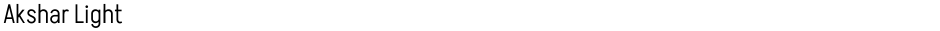 Akshar LightDemo