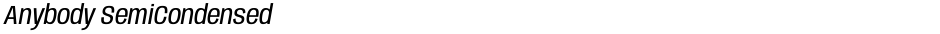Anybody SemiCondensedDemo