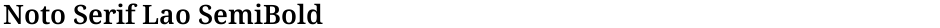 Noto Serif Lao SemiBoldDemo