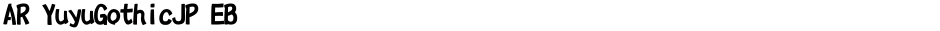 AR YuyuGothicJP EBDemo