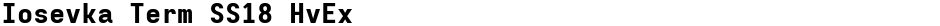 Iosevka Term SS18 HvExDemo