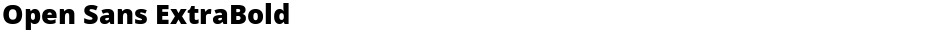 Open Sans ExtraBoldDemo