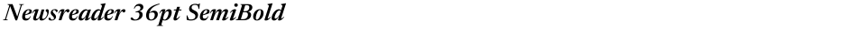 Newsreader 36pt SemiBoldDemo