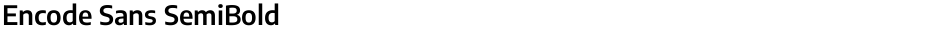 Encode Sans SemiBoldDemo