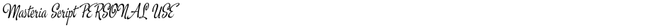Masteria Script PERSONAL USEDemo