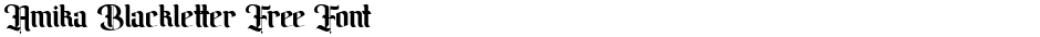 Amika Blackletter Free FontDemo