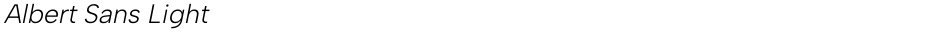 Albert Sans LightDemo