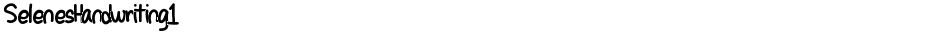 SelenesHandwriting1Demo