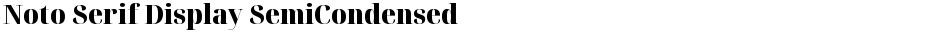 Noto Serif Display SemiCondensed BlackDemo