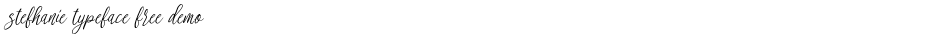 stefhanie typeface free demoDemo