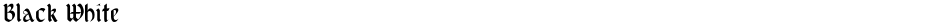Black WhiteDemo
