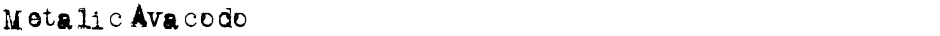 Metalic AvacodoDemo