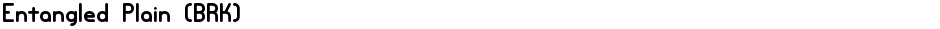 Entangled Plain (BRK)Demo