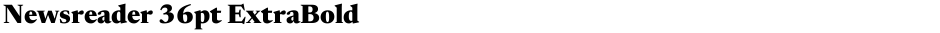 Newsreader 36pt ExtraBoldDemo