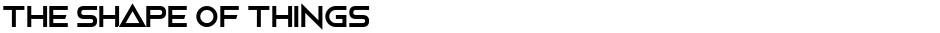 The Shape Of ThingsDemo