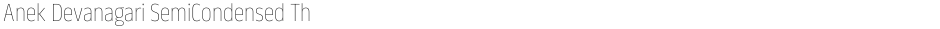 Anek Devanagari SemiCondensed ThinDemo