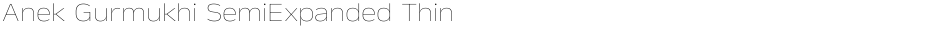Anek Gurmukhi SemiExpanded ThinDemo