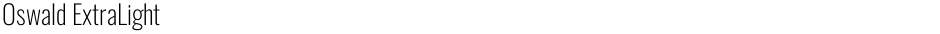 Oswald ExtraLightDemo