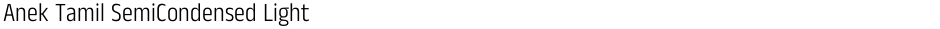 Anek Tamil SemiCondensed LightDemo