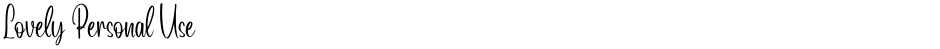 Lovely Personal UseDemo
