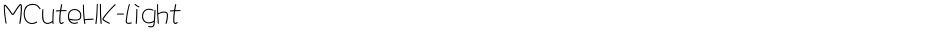 MCuteHK-LightDemo