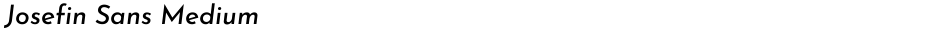 Josefin Sans MediumDemo