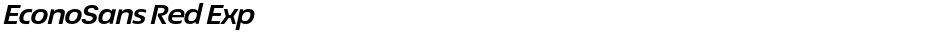 EconoSans Red ExpDemo