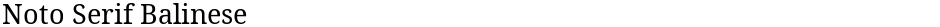 Noto Serif BalineseDemo